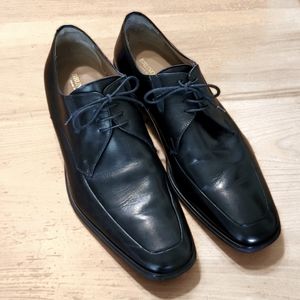 BRUNOMAGLI - Black Leather Oxfords - Made in Italy